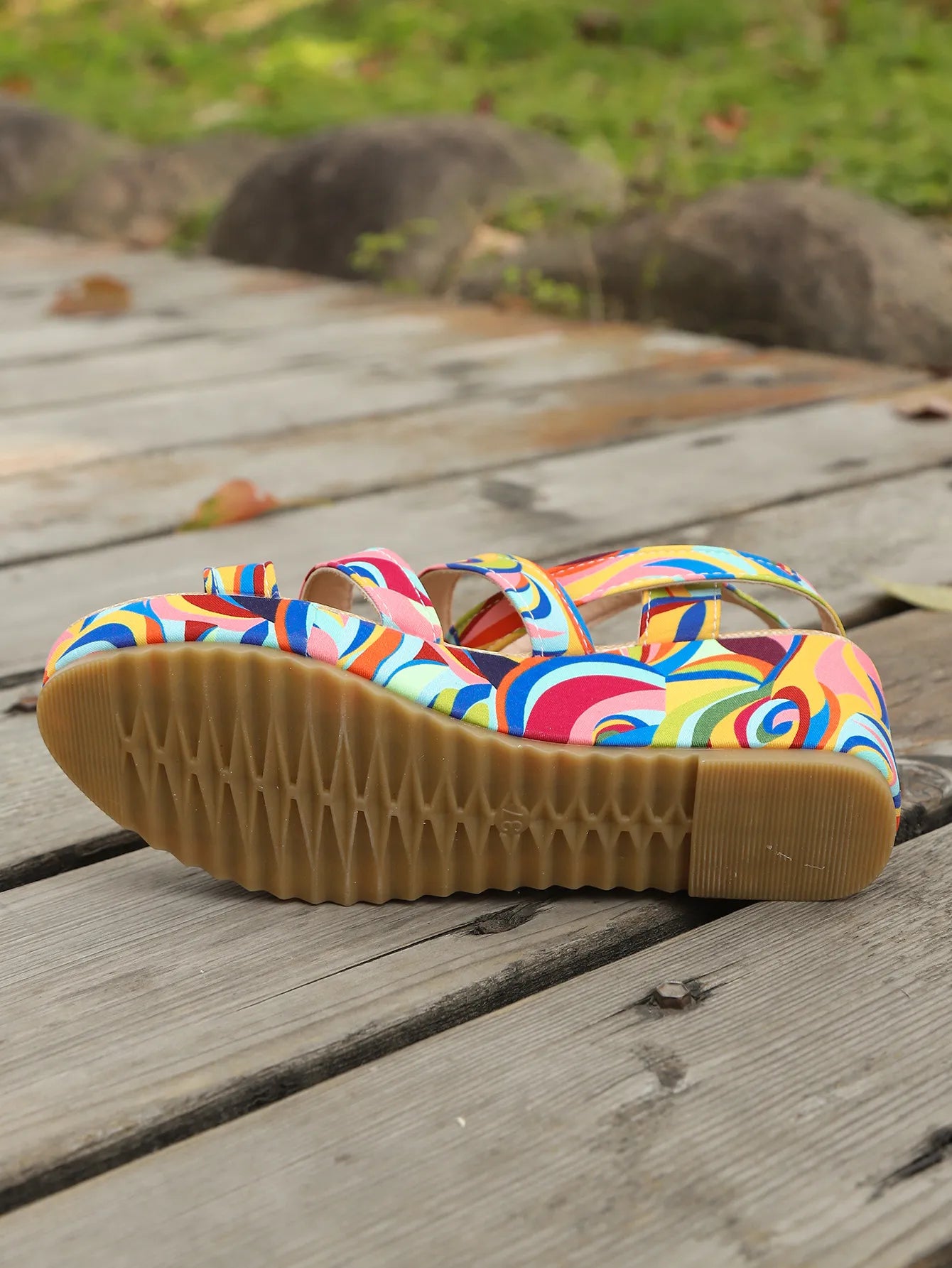 Boho Platform Strap Sandals – Bold & Comfy